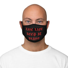 Load image into Gallery viewer, LIVE LIFE KEEP IT PLAYA Face Mask (BLACK)
