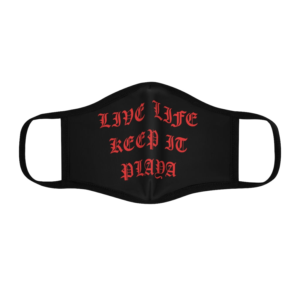 LIVE LIFE KEEP IT PLAYA Face Mask (BLACK)